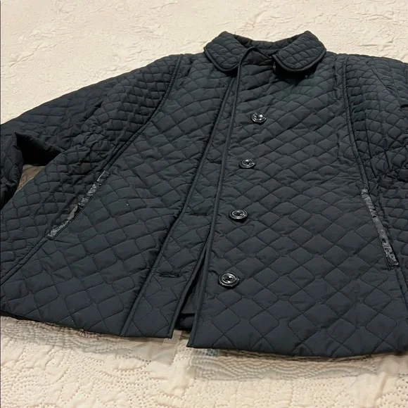 Lands' End Black Quilted Button-Up Jacket - Picture 3 of 8